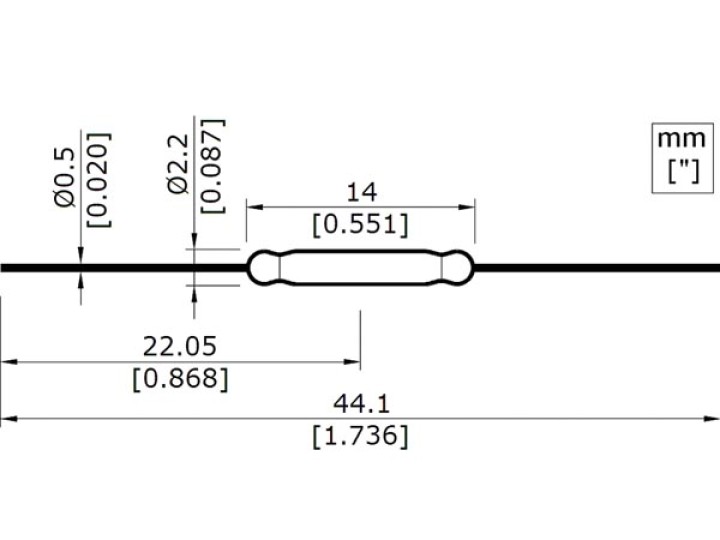 Interruptor reed - 1 x contacto na reedsw2 velleman - 2