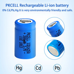 Batería de litio recargable 14250 3.7v 300mAh ICR14250 1/2AA Linterna Cámara