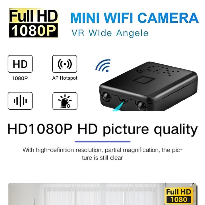 discreet Wifi camera 4K Full HD 1080P camcorder IR-CUT video recorder motion detection