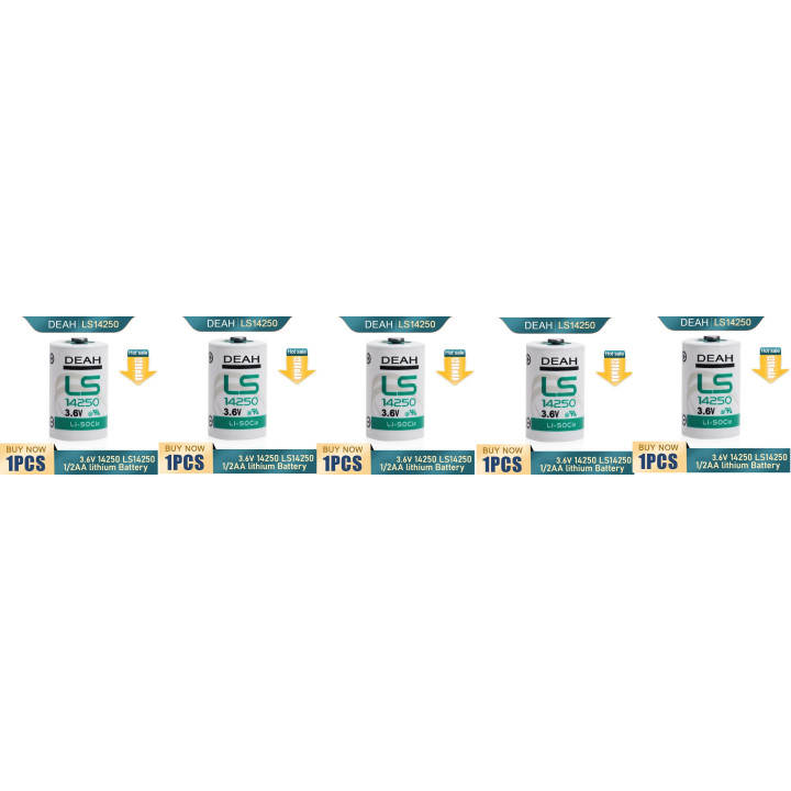 5 saft batteria al litio 3,6 v 1/2 aa ls14250 tl5902 tl5151 tl5101 tl4902 ls 14250 sl350 sl750 lct1200