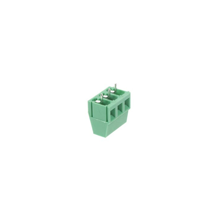 Screw terminal 3 professional green pole pitch 5mm screw03pg5 velleman - 2