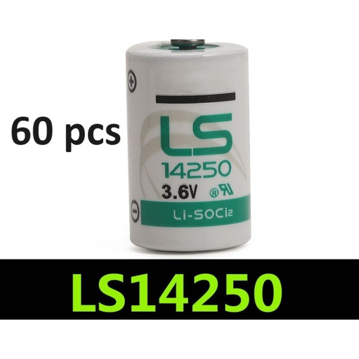 60 pcs ls14250 ls 14250 1 2aa lithium 3.6v battery new