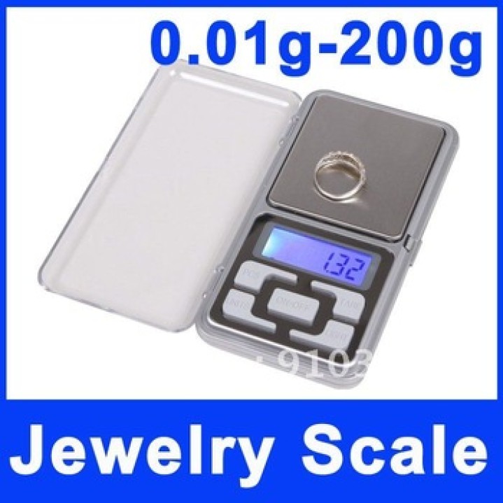 Electronic pocket scale 200g laptop weighs 0.1g weight measure small objects jr international - 1