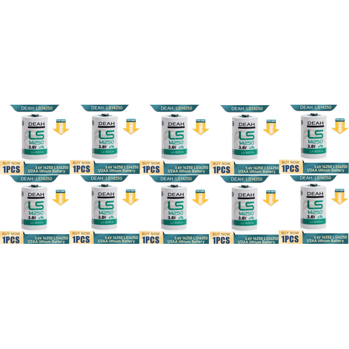 10 saft batteria al litio 3,6 v 1/2 aa ls14250 tl5902 tl5151 tl5101 tl4902 ls 14250 sl350 sl750 lct1200