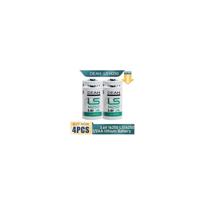 4 saft lithium batterie 3.6v 1/2 aa ls14250 tl5902 tl5151 tl5101 tl4902 ls 14250 sl350 sl750 lct1200
