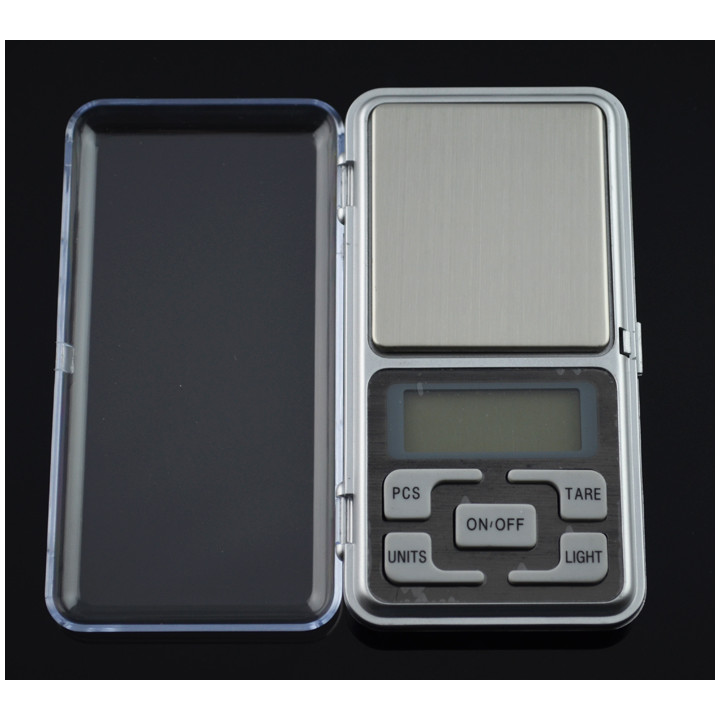 Balanza electrónica de bolsillo portátil pesa 200g medida de peso 0.1g objetos pequeños jr international - 2