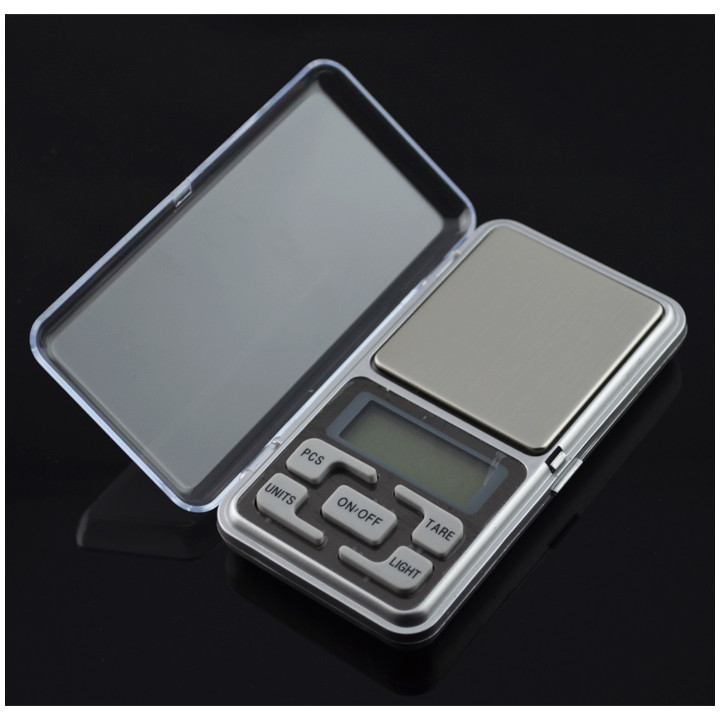 Balanza electrónica de bolsillo portátil pesa 200g medida de peso 0.1g objetos pequeños jr international - 3