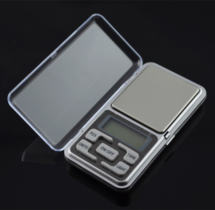 Balanza electrónica de bolsillo portátil pesa 200g medida de peso 0.1g objetos pequeños jr international - 3