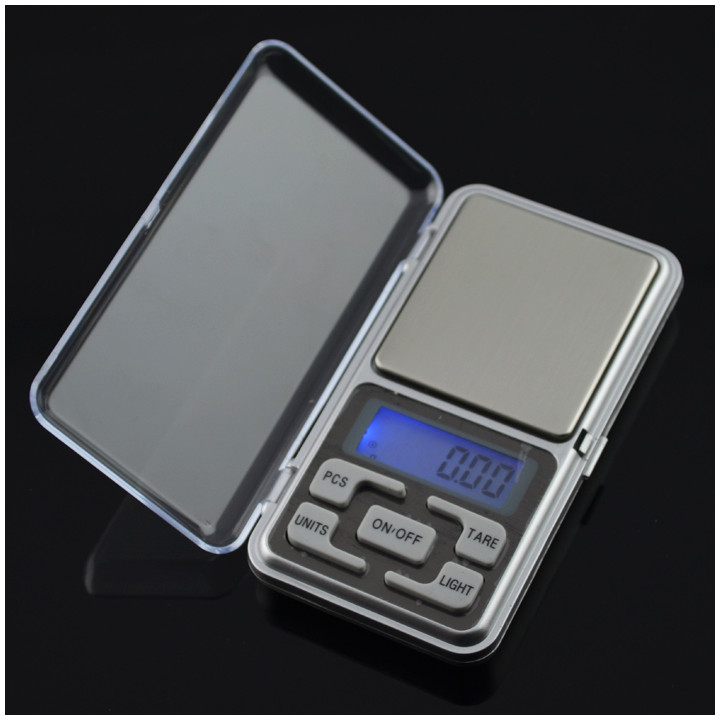 Balanza electrónica de bolsillo portátil pesa 200g medida de peso 0.1g objetos pequeños jr international - 4