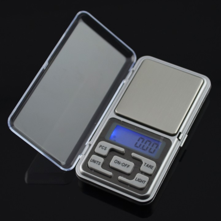 Balanza electrónica de bolsillo portátil pesa 200g medida de peso 0.1g objetos pequeños jr international - 4