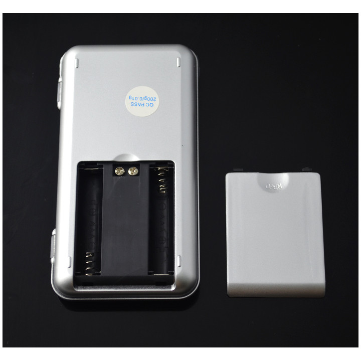 Balanza electrónica de bolsillo portátil pesa 200g medida de peso 0.1g objetos pequeños jr international - 6