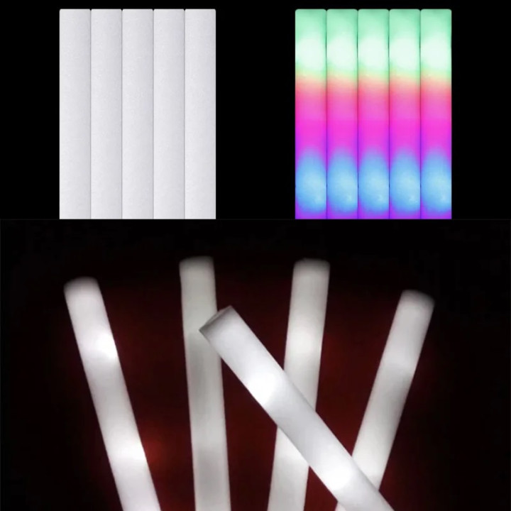 1 Bunter LED-Lichtstab, Blau, 40 cm, blinkend, für Geburtstag, Party, Hochzeit, Weihnachten