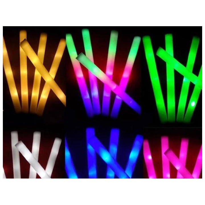 1 Bunter LED-Lichtstab, Blau, 40 cm, blinkend, für Geburtstag, Party, Hochzeit, Weihnachten