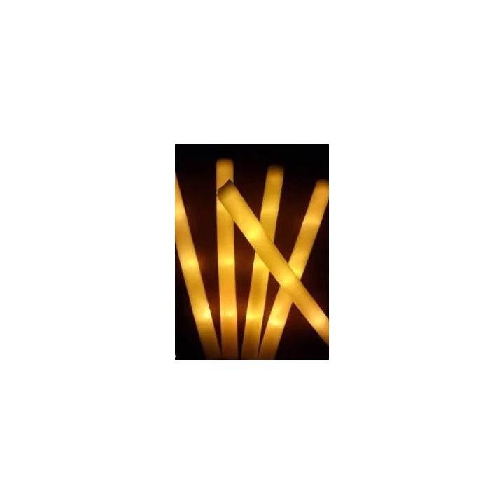 1 Tubo luminoso colorato a LED GIALLO da 40 cm lampeggiante per feste di compleanno, matrimoni, Natale