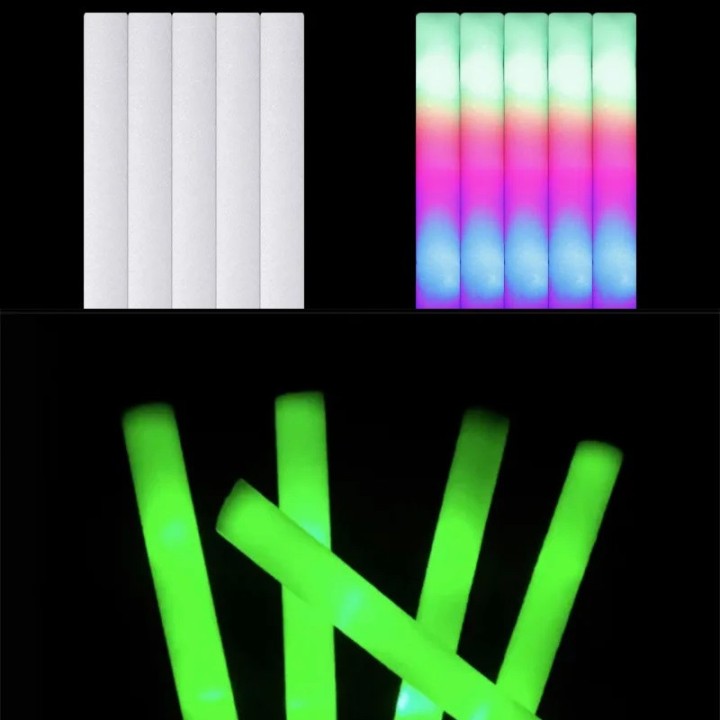 6 Colorful LED Light Stick blue Tube Light 40cm Flashing Birthday Party Wedding Christmas