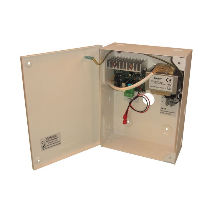 Caricabatterie elettronico automatico batteria ricaricabile 220vca 13.8vcc 3a (cofanetto metallo) hama - 1