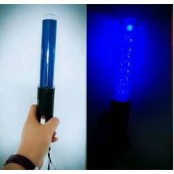 Baton lumineux 26cm led verte + batterie rechargeable + chargeur 220v 5v support magnetique