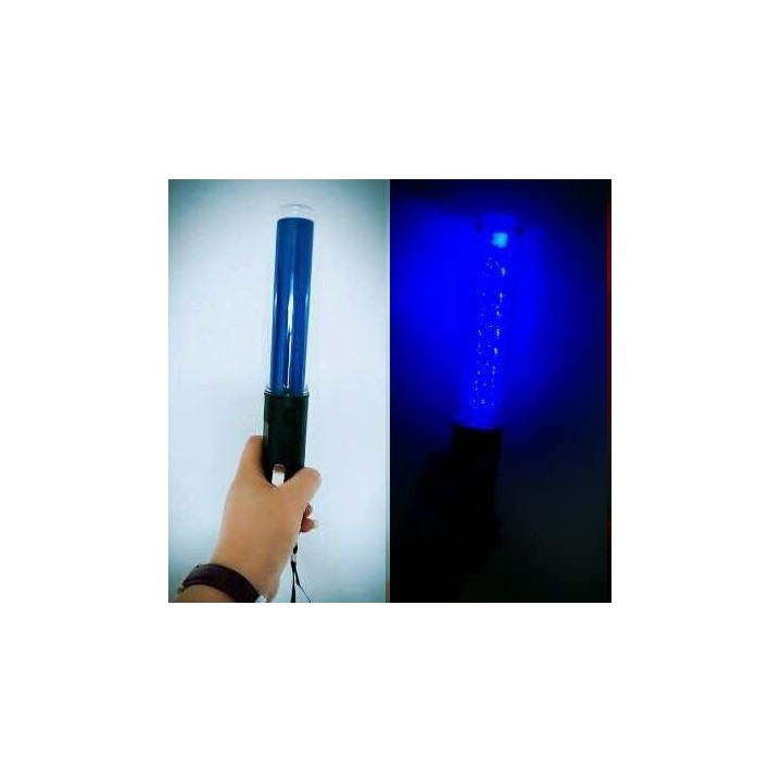 Baton lumineux led rouge + batterie rechargeable + chargeur 220v 5v support magnetique