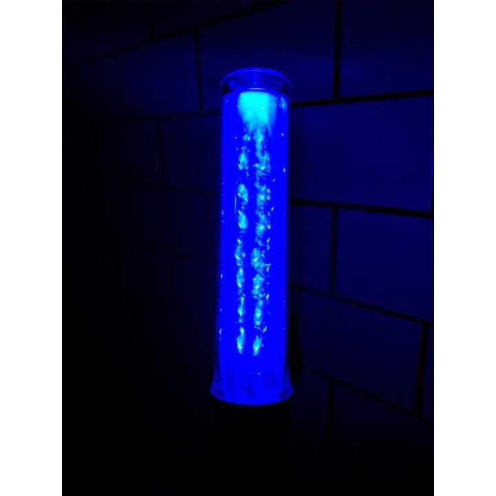 Baton lumineux 26cm led verte + batterie rechargeable + chargeur 220v 5v support magnetique
