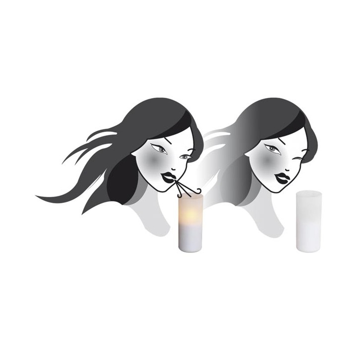 Candle led decorative lighting, battery low energy light sweet xmcl5 velleman velleman - 2