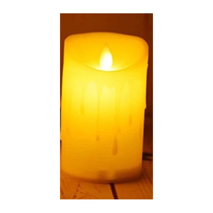 Bougie a led sur pile eclairage decoratif lumiere douce basse consommation xmcl5 velleman