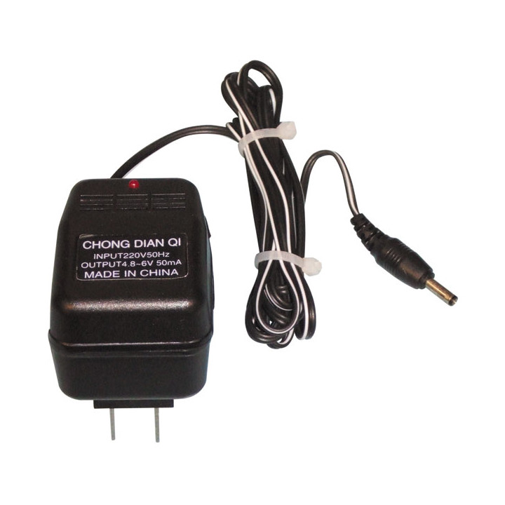 Charger electronic automatic refilable battery 220vca 4.8 to 6vdc 50ma for electric bludgeon matlr jr international - 1
