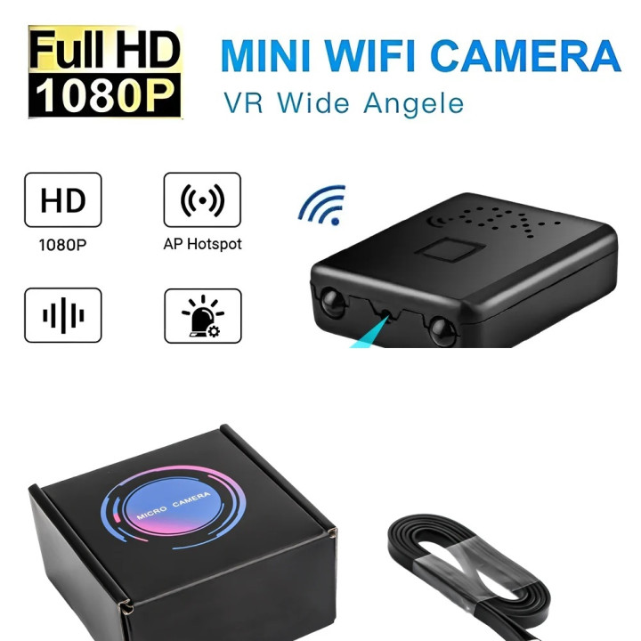 caméra Wifi discrete Caméscope 4K Full HD 1080P Enregistreur vidéo IR-CUT détection de mouvement