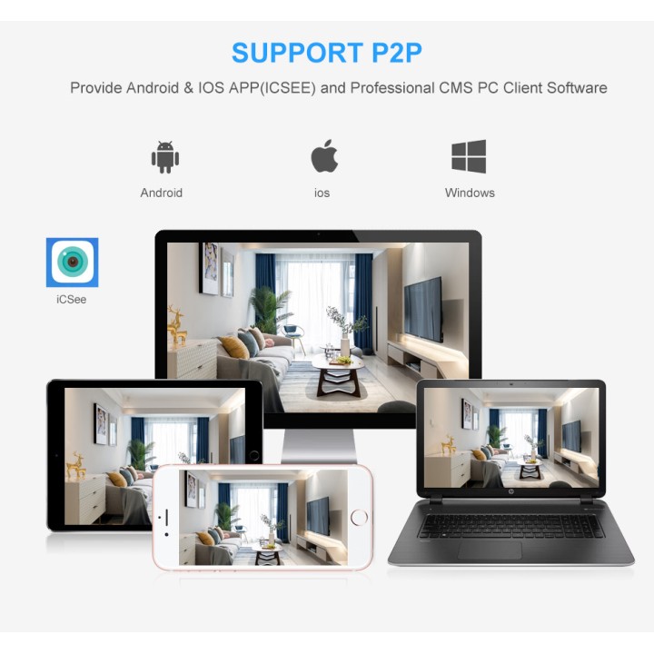 Outdoor surveillance camera PTZ IP WIFI hd 2MP/1080P wireless Zoom x4 night ia Audio