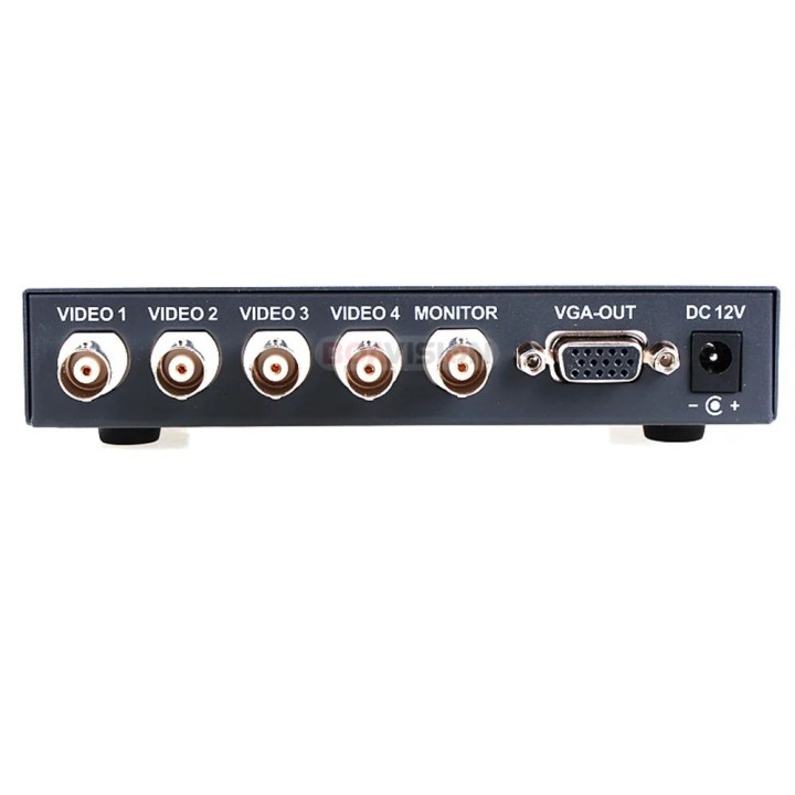 quad couleur 4 cameras quadravision quadra processeur télécommande video surveillance cctv vsp4c