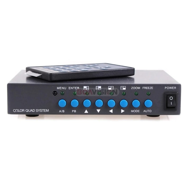 quad couleur 4 cameras quadravision quadra processeur télécommande video surveillance cctv vsp4c