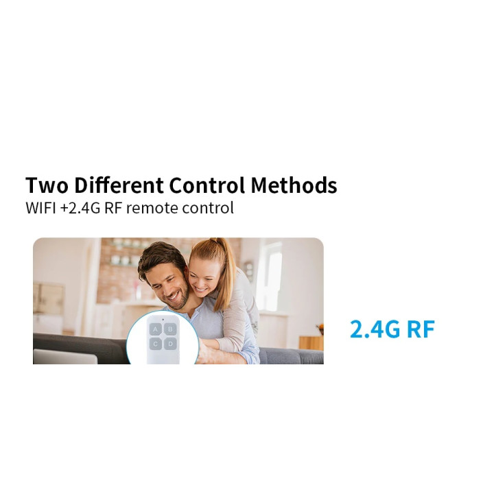 Receptor Wifi inteligente relé 4 canales radio 433mhz tuya 85-250V 220V 110V 2200W 10A alexa