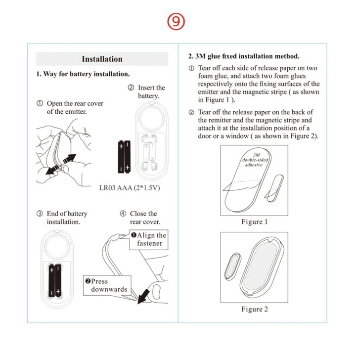 Tuya Door and window opening sensor WiFi detector silent alarm remote control application