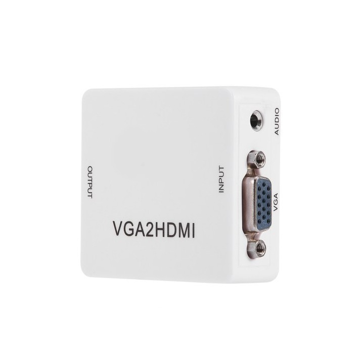 Convertisseur VGA vers HDMI adaptateur 1080P VGA2HDMI pour ordinateur portable DVD