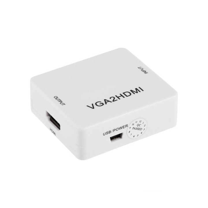 Convertitore VGA a HDMI Adattatore 1080P VGA2HDMI per DVD portatile