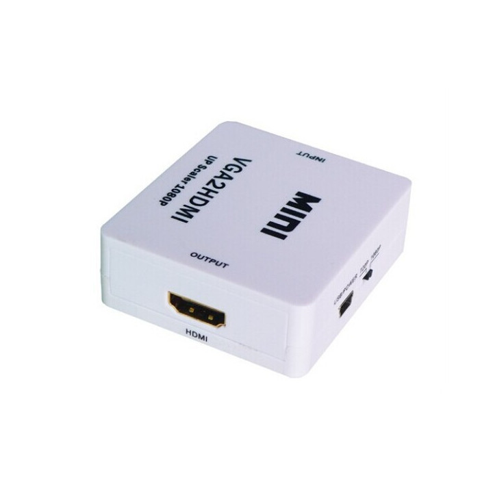 Convertidor VGA a HDMI 1080P Adaptador VGA2HDMI para DVD portátil