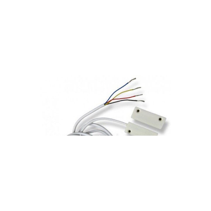 Rilevatore di apertura magnetico con allarme cablato Elmdene 4S-1000 Superficie Grado 2 Custodia Cavo da 10 m