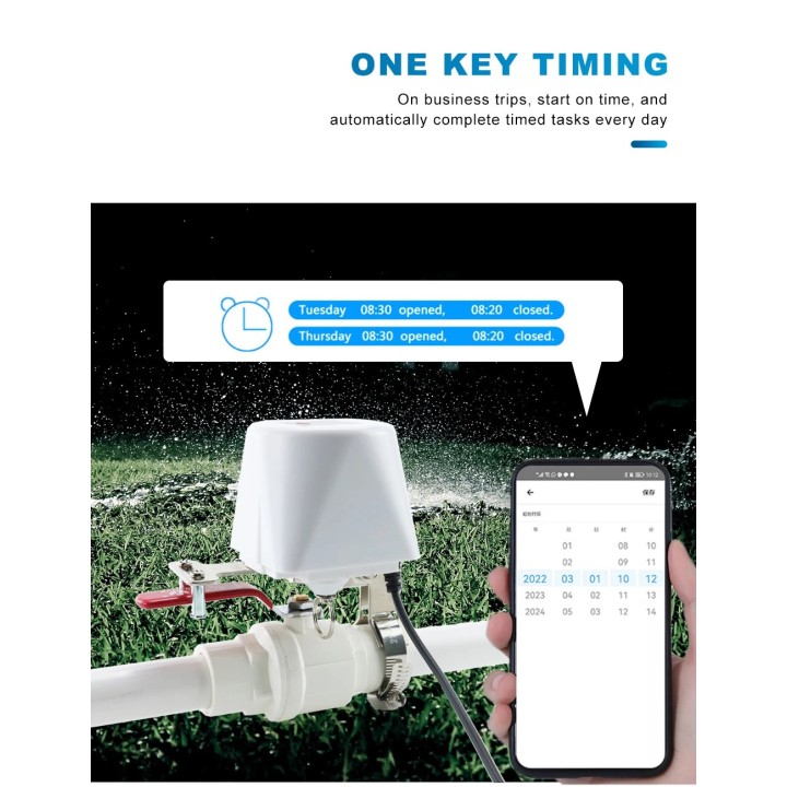 WiFi Wasserventil Gasabschaltung Timer Garten Smart Controller Alexa Google Assistant SmartLife