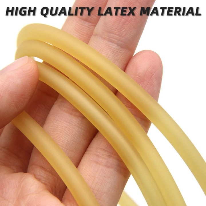 Schleuder-Schleuder aus Naturlatex, rundes Gummiband, Innendurchmesser 2 mm x 5 mm, Außendurchmesser 2 x 5 mm, für Katapult