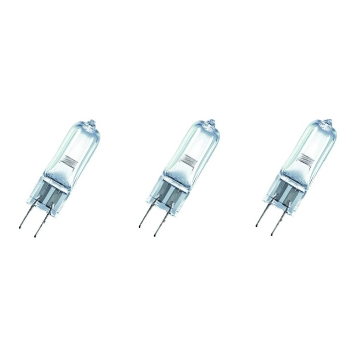 3 Lampadina elettrica ehj 150w 24v g6.35 alogena FCS FCS64640 7158XHP Osram 64640 HLX