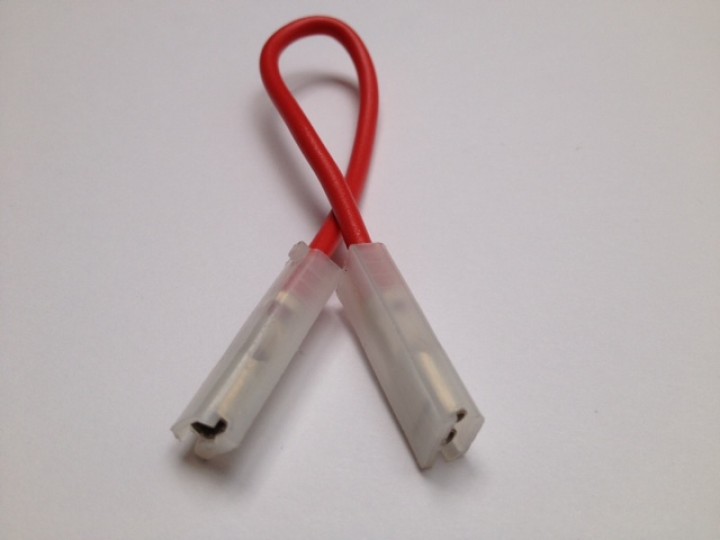 17cm red cord 2 faston 6.3 x 0.8 mm female to female 12v battery 6v battery 1ah, 6ah, 7ah jr international - 1