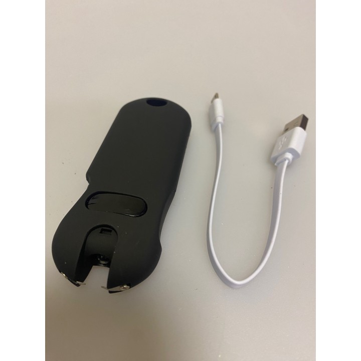 Shocker uno compacto led 2400.000 voltios y correa de seguridad de defensa arma eléctrica