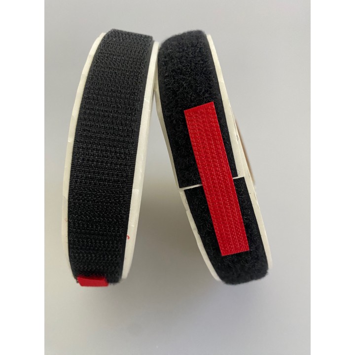 Velcro rolle 5m männlich + weiblich schwarzen stirnband befestigung scratch