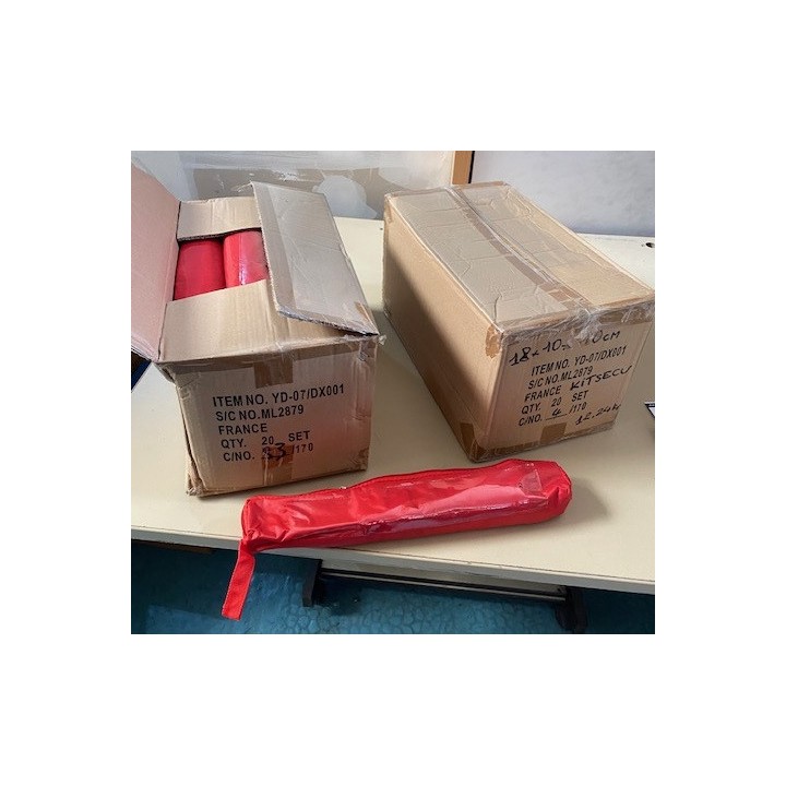 Kit securite triangle gilet réfléchissant couverture survie signalisation voiture auto r27 en471