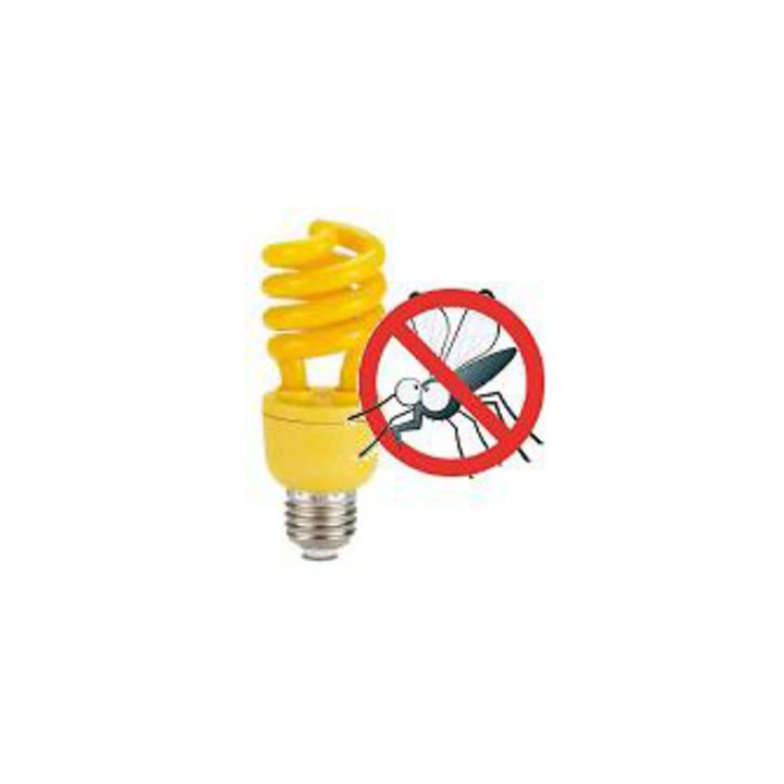 Giallo e27 anti zanzare buzz off 15w 75w equivalente fluorescente compatta a spirale 220v 240v jr international - 2