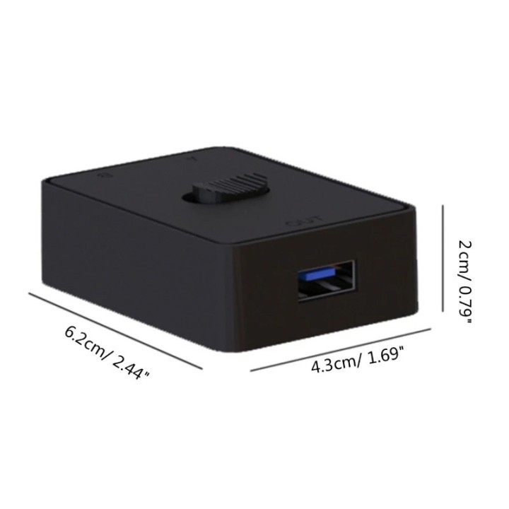 Commutateurs bidirectionnels USB 3.0, 2 entrées, 1 sortie, 1 entrée, 2 sorties, clavier et souris