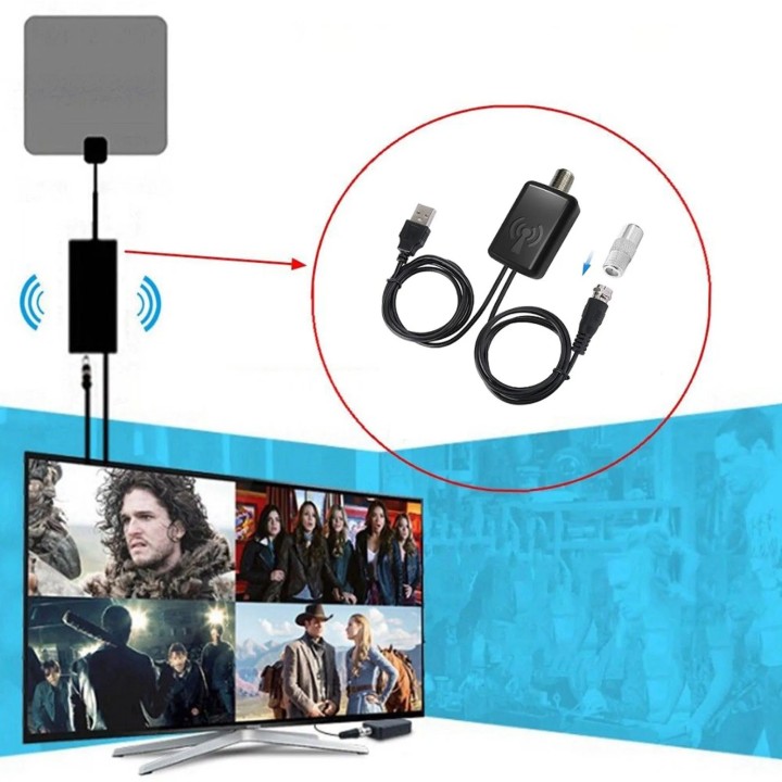 usb signal amplifier 5V 6V CATV HDTV 25DB 45-862 MHz HD channel for active DTT antenna