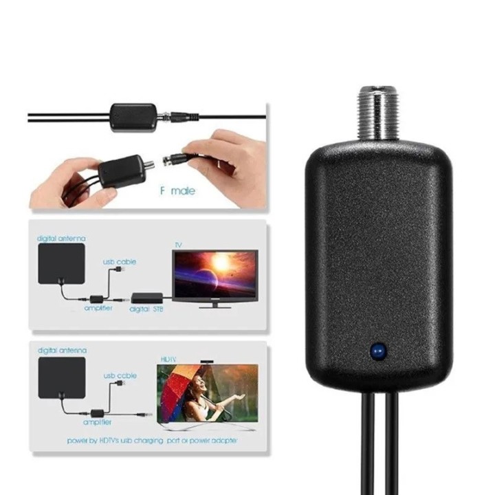 usb signal amplifier 5V 6V CATV HDTV 25DB 45-862 MHz HD channel for active DTT antenna