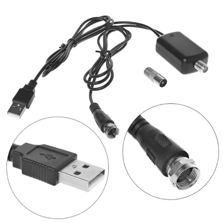 usb signal amplifier 5V 6V CATV HDTV 25DB 45-862 MHz HD channel for active DTT antenna