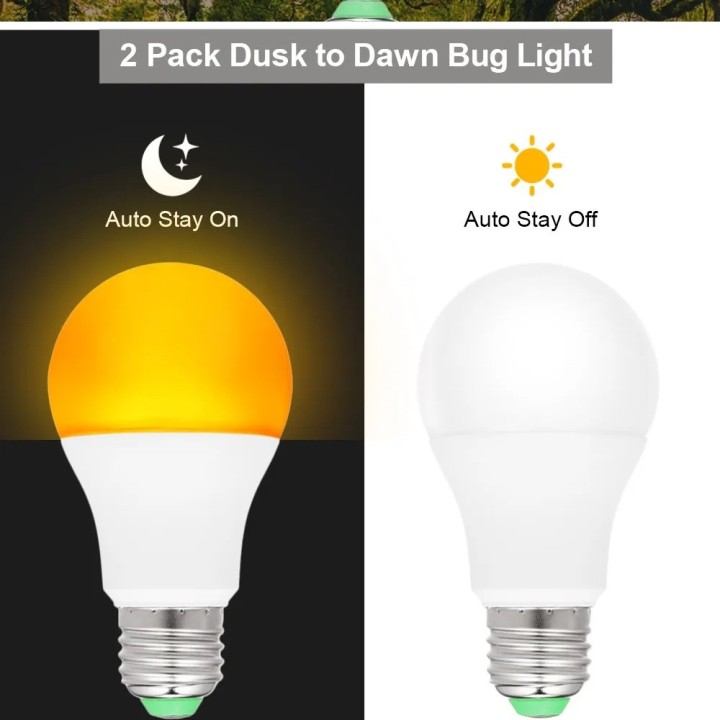 Yellow anti-mosquito chikungunya bulb repels insects e27 7w 220v 240v