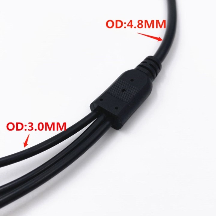 M12 AV Adapter 4Pin Aviation Head Female Plug To 2 RCA + DC Male Cable CCTV Camera Security DVR